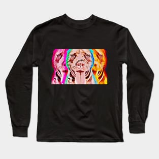 Pit Bull Pop Art Long Sleeve T-Shirt